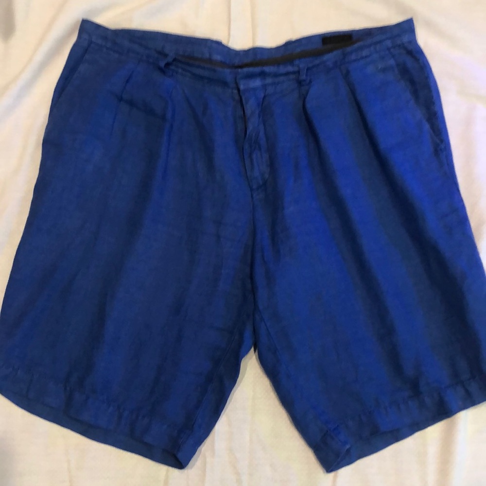 Zegna linen blue shorts. Size 36/52